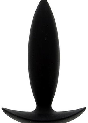 Анальна пробка bootyful xtra small 3.5inch — black, 9х2,5 см.