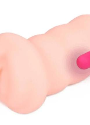Мастурбатор-вагина с вибрацией из киберкожи kokos virgin, 18х9 см.