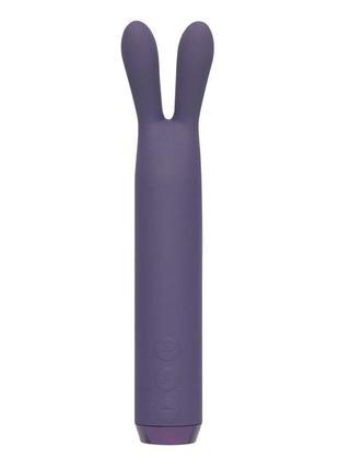 Вібратор із вушками je joue - rabbit bullet vibrator purple, глибока вібрація, 14х2,4 см.