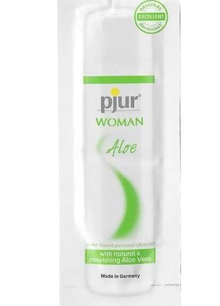 Лубрикант на водной основе pjur woman aloe, 2 мл.