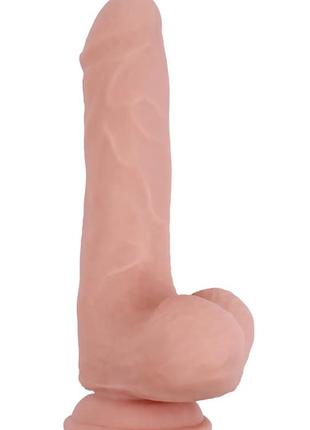 Фаллоимитатор с двойной плотностью mr. dixx 7.9 inch dual density dildo, 20х4 см. 2