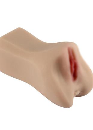 Реалистичный мастурбатор вагина-анус candice, 17х10,4 см.