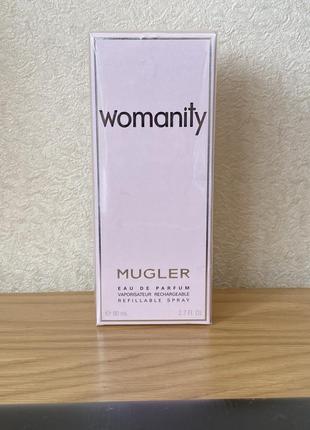 Mugler womanity, edp, оригінал, 80 мл