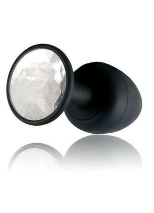 Анальний корок dorcel geisha plug diamond xl з металевою кулькою всередині, 11х4,5 см.