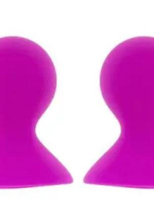 Вакуумные стимуляторы для сосков lit-up nipple suckers large pink