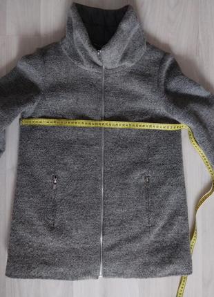 Демисезонная куртка курточка reserved, размер 34/xs - 36/s, ткань wool blend, 40% шерсть5 фото