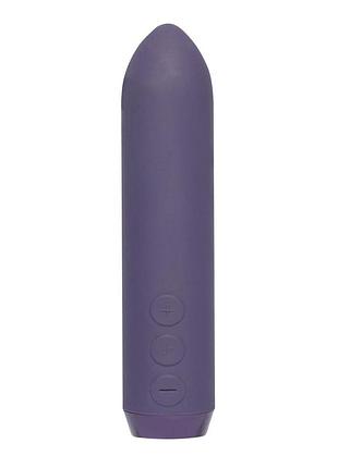 Минивибратор je joue - classic bullet vibrator purple с глубокой вибрацией и фиксацией на палец, 9х2,4 см.