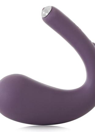 Смарт-виброяйцо премиум со стимуляцией клитора je joue - dua purple, 7,6х3,5 см.