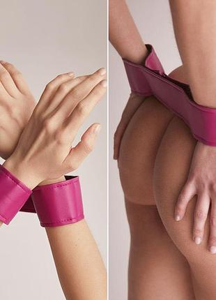 Трусы для страпона strap-on-me leatherette harness curious - fuchsia 4