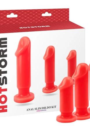 Набір анальних стимуляторів chisa chisa hotstorm — anal slim dildo kit