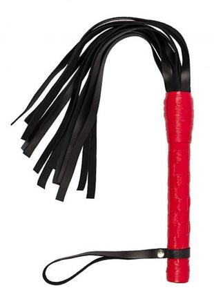 Батіг з натуральної шкіри vip leather flogger red