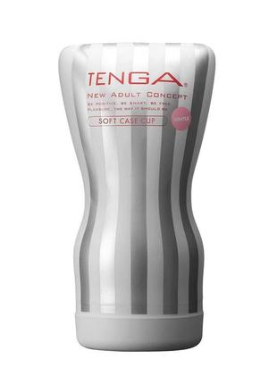 Мастурбатор tenga squeeze tube cup (м'яка подушечка) gentle здавлюваний, 15,5 х8,3 см.