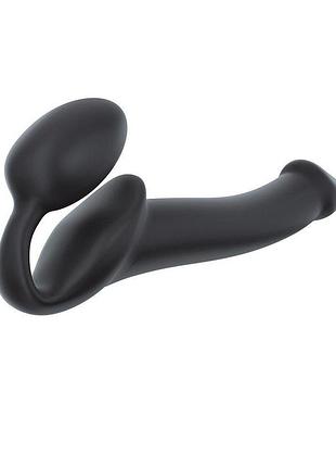 Безременной страпон strap-on-me black m, 21х3,3 см. 3