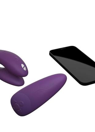 Вібромасажер для пар we-vibe chorus, purple