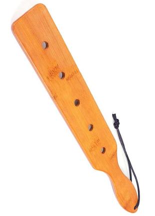 Паддл fetish tentation — paddle 5 holes bamboo, 37 см.