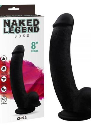 Фаллоимитатор naked legend boss, black, 21х4 см. 5