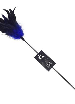 Лоскітка синя art of sex - feather paddle, перо молодого півня