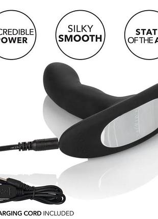 Массажер простаты с вибрацией eclipse silicone wireless rocking probe от calexotics, 9,5х2,9 см. 8