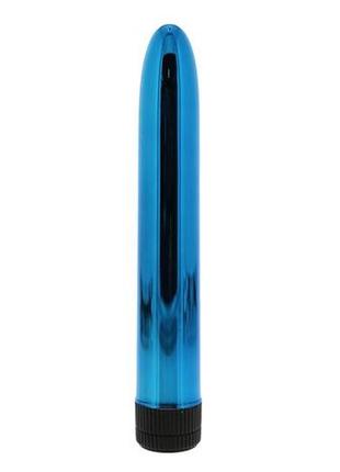 Вибратор krypton stix 6" massager m/s blue, 15,5 см.