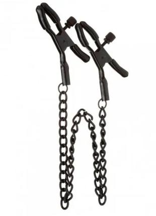 Затискачі на соски nipple play chain, black