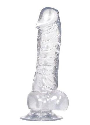 Фаллоимитатор crystal clear dong, 19х4,5 см. 2