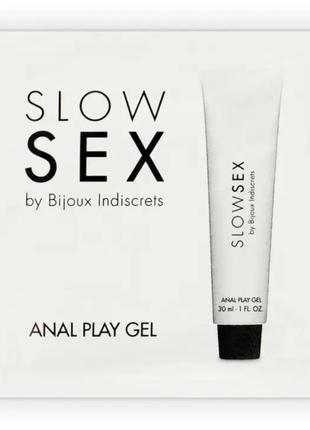 Анальный гель-смазка на водной основе с ароматом кокоса bijoux indiscrets slow sex anal play gel, 2 мл.