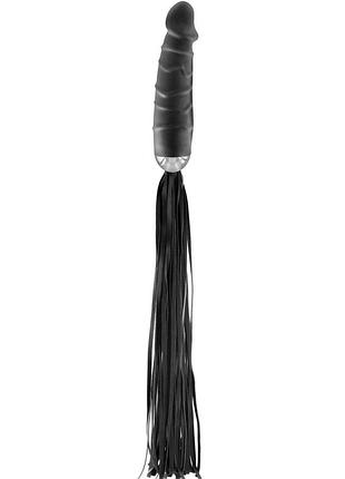 Фаллоимитатор с флоггером fetish tentation whip with dildo handle, 15х3,1 см. 2