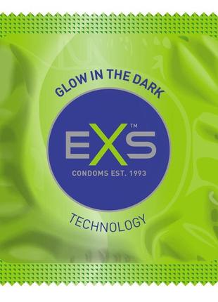 Презервативы светящиеся в темноте exs glow the dark, 1 шт.