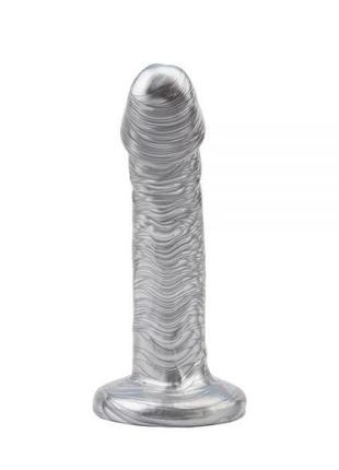 Фаллоимитатор dixon cider, silver, 18,5х3,7 см. 2