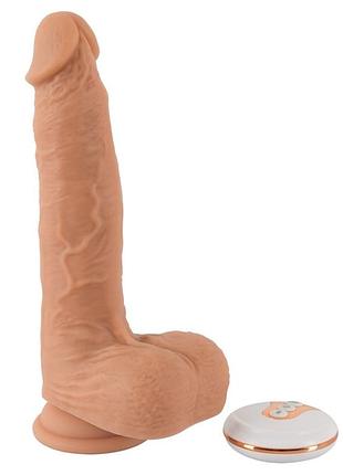 Вибратор с поступательными движениями natural thrusting vibe, 21х4 см. 2