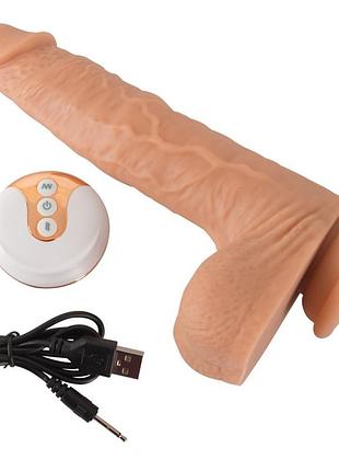 Вибратор с поступательными движениями natural thrusting vibe, 21х4 см. 4