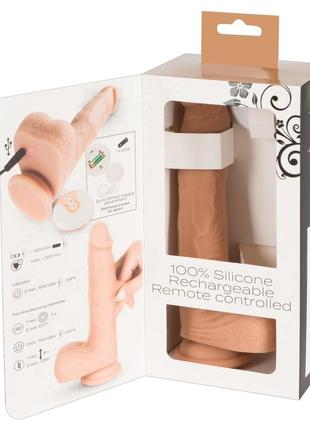 Вибратор с поступательными движениями natural thrusting vibe, 21х4 см. 8