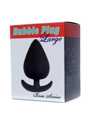 Анальная пробка bubble plug large, 9,5х5 см.