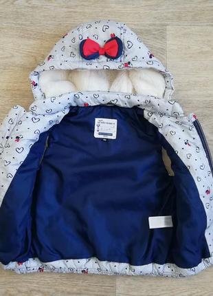 Жилетка безрукавка c&a disney baby минни маус 86 см 1.5 – 2 года3 фото