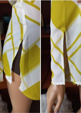 Шифоновая блуза с разрезами kenneth cole. massimo dutti2 фото
