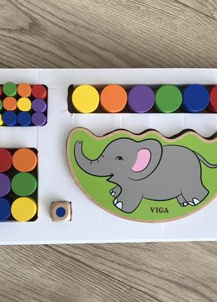 Игра viga toys балансирующий слон2 фото