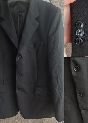 Шерстяной оверсайз пиджак из мужского плеча/100% шерсть
