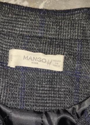 Прямое пальто в клетку mango3 фото