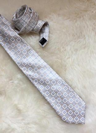 Новый шелковый галстук pierre cardin