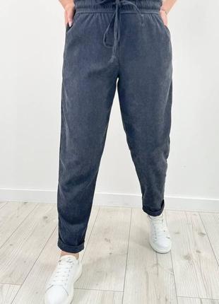 Штани вельвет🔥плюс сайз модель брюки штаны1 фото