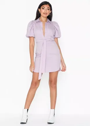 Плаття-сорочка фіолетового кольору2 фото