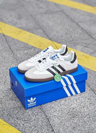 Чоловічі кросівки adidas samba og white black