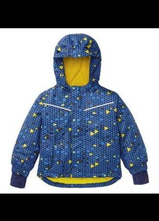 Горнолыжная мембранная термо куртка мальчик lupilu 98-104см (сине-желтая)2 фото