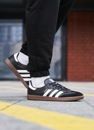 Мужские кроссовки adidas samba og black5 фото