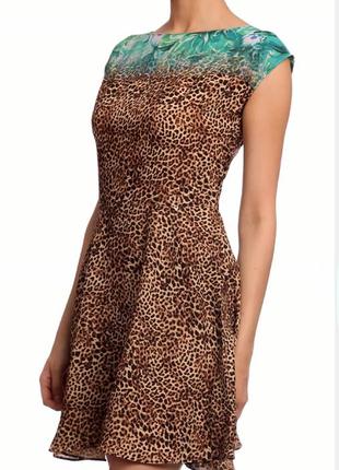 Сукня guess платье плаття тваринний принт леопард квітковий принт2 фото
