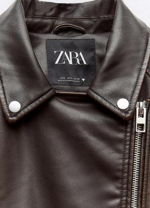 Куртка з екошкіри zara xs6 фото