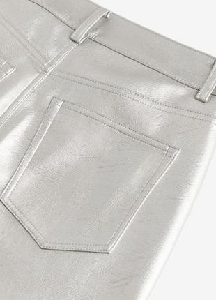 Штани срібні металік h&m4 фото