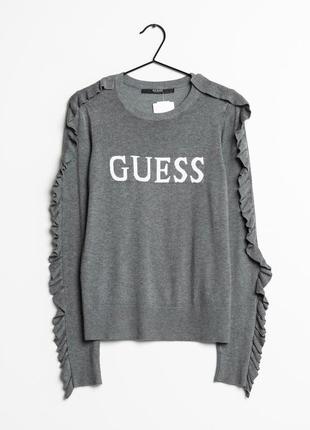 Свитер женский guess темно серый из лого оригинальный3 фото