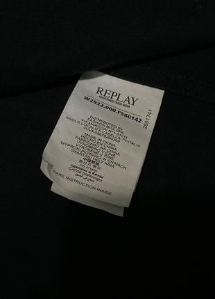 Рубашка replay black shirt плотная джинсовая6 фото