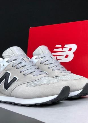 Кросівки new balance 574 натуральна замша / жіночі замшеві кросівки new balance classic 5742 фото